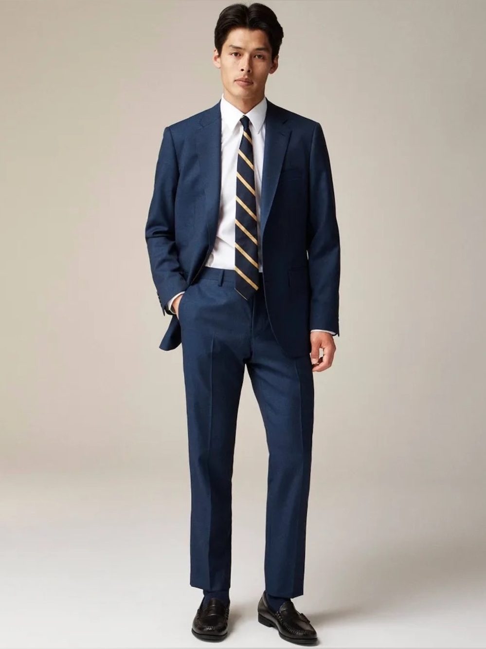 J.Crew Ludlow Slim-fit Suit Trouser in 4-season herringbone wool DMB 3432 NWT